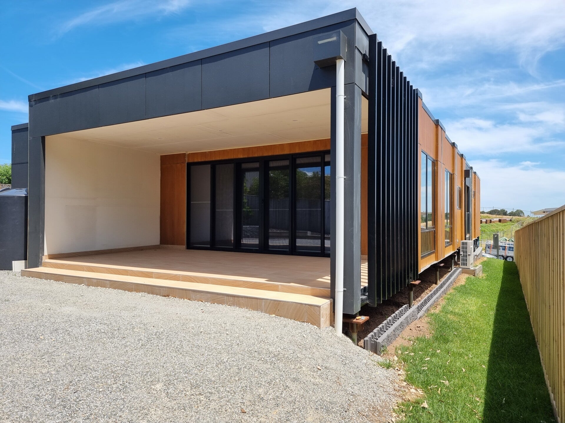 Modular home project — full off-site delivery